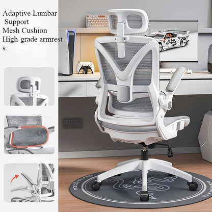 Ergonomic Gaming Chair 3D Lumbar Support Racing Swivel Adjustable Breathable Mesh High Density Sponge Seat Office Chair