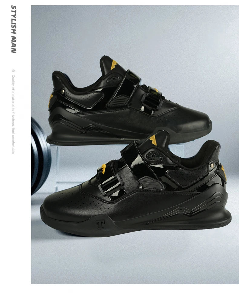 Zapatillas profesionales de halterofilia cómodas para entrenamiento de sentadillas en interior, duraderas, antideslizantes y diseñadas para levantamientos intensos