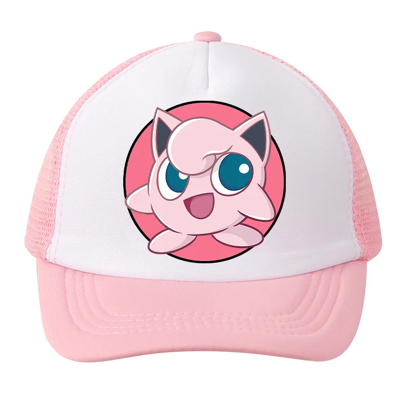 Pokémonová baseballová čepice Pikachu Charizard Gengar kreslená postavička čepice s kšiltem pro děti i dospělé letní outdoorová sportovní čepice pro chlapce ležérní módní čepice dárek