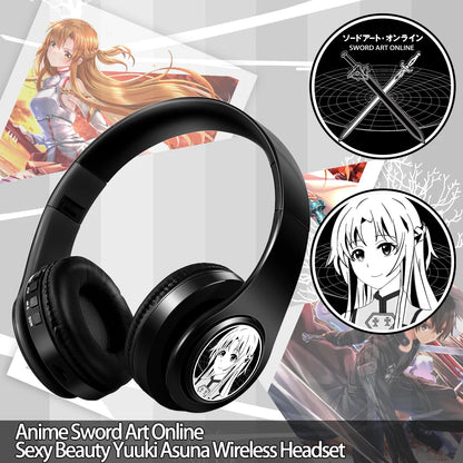 Miku Nakano Sanjiu Cosplay Bluetooth Headset 5.0 Over-ear Stereo Anime Headphones  for Mobile Phone
