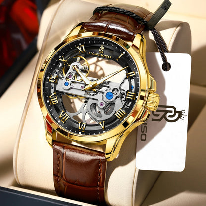 Montre mécanique automatique pour homme en acier inoxydable Case Shape: Round Case