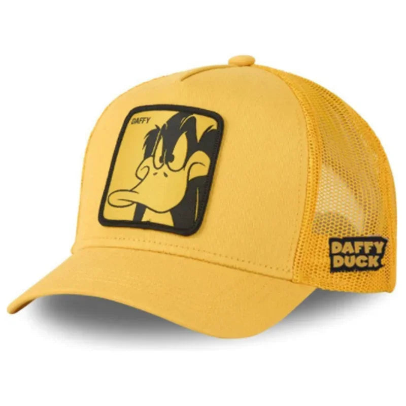 Casquette unisexe anime/dessin animé avec écusson brodé, casquette de baseball, casquette de camionneur, casquettes en maille, chapeau de soleil