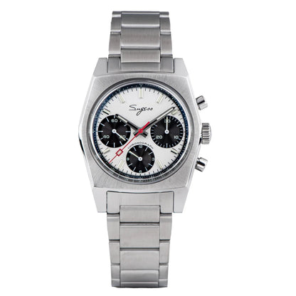 Sugess S419 Series 37mm Original Swanneck Movement Chronograph Master Mens Watch Mechanical Wristwatch Dome Sapphire Crystal New