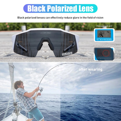Kapvoe  Bicycle Cycling Sunglasses Polarized Cycling Glasses Bike MTB UV400 Mountain Men/Women Eyewear Outdoor Sport Goggles