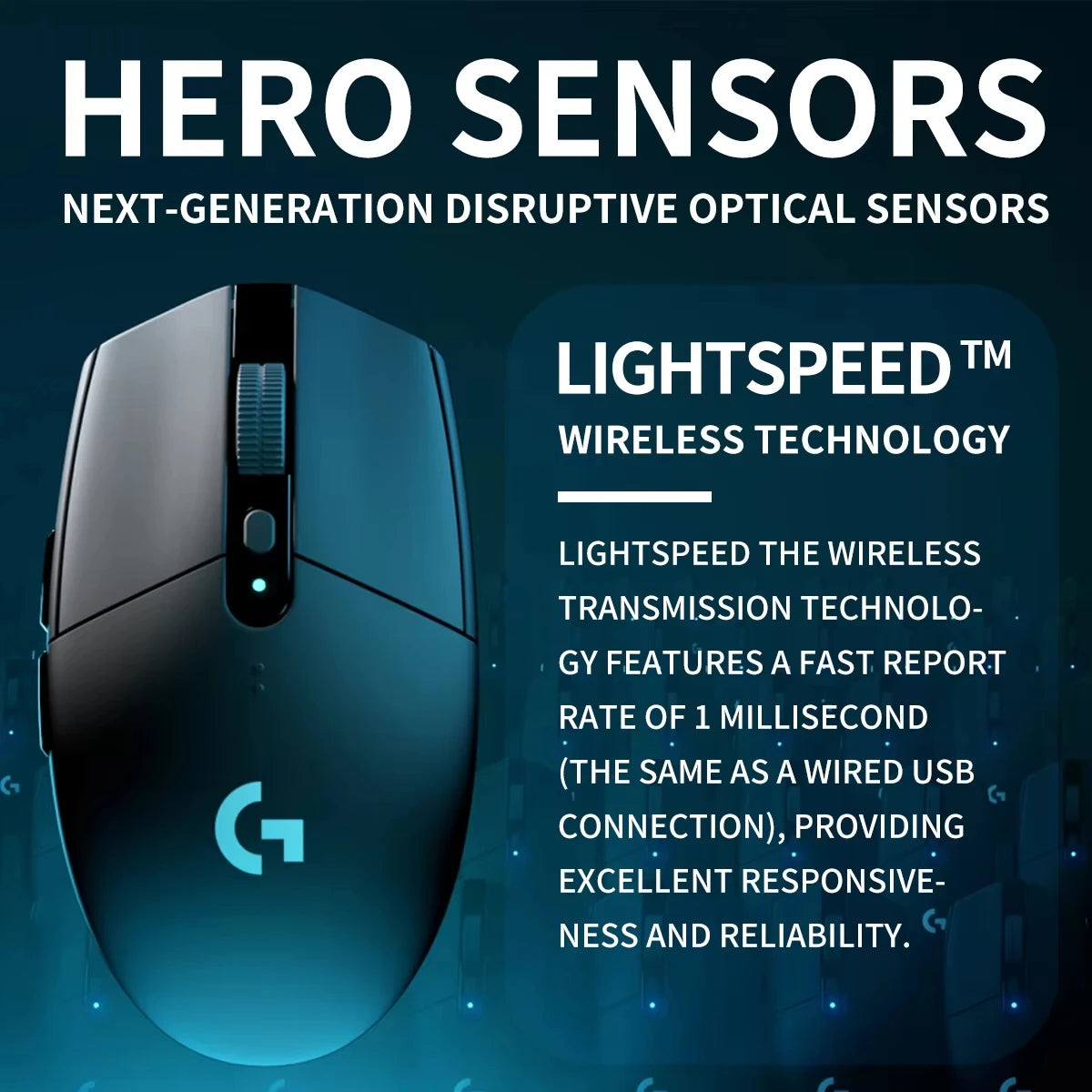 Logitech G305 G304 Gaming Mouse High DPI Precise Positioning Long Lasting Battery Perfect for Home Office Travel PC Gamer