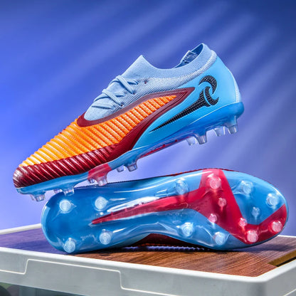 Nouveaux hommes bottes de Football adulte antidérapant Sport de plein air entraînement crampons chaussures de Football garçons longues pointes respirant Match confortable
