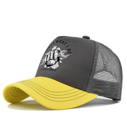 New Fashion Spring Summer Printed Mesh Breathable Baseball Cap Gorras Personality LOGO for Men WomenCouples Visor Hat Casquette