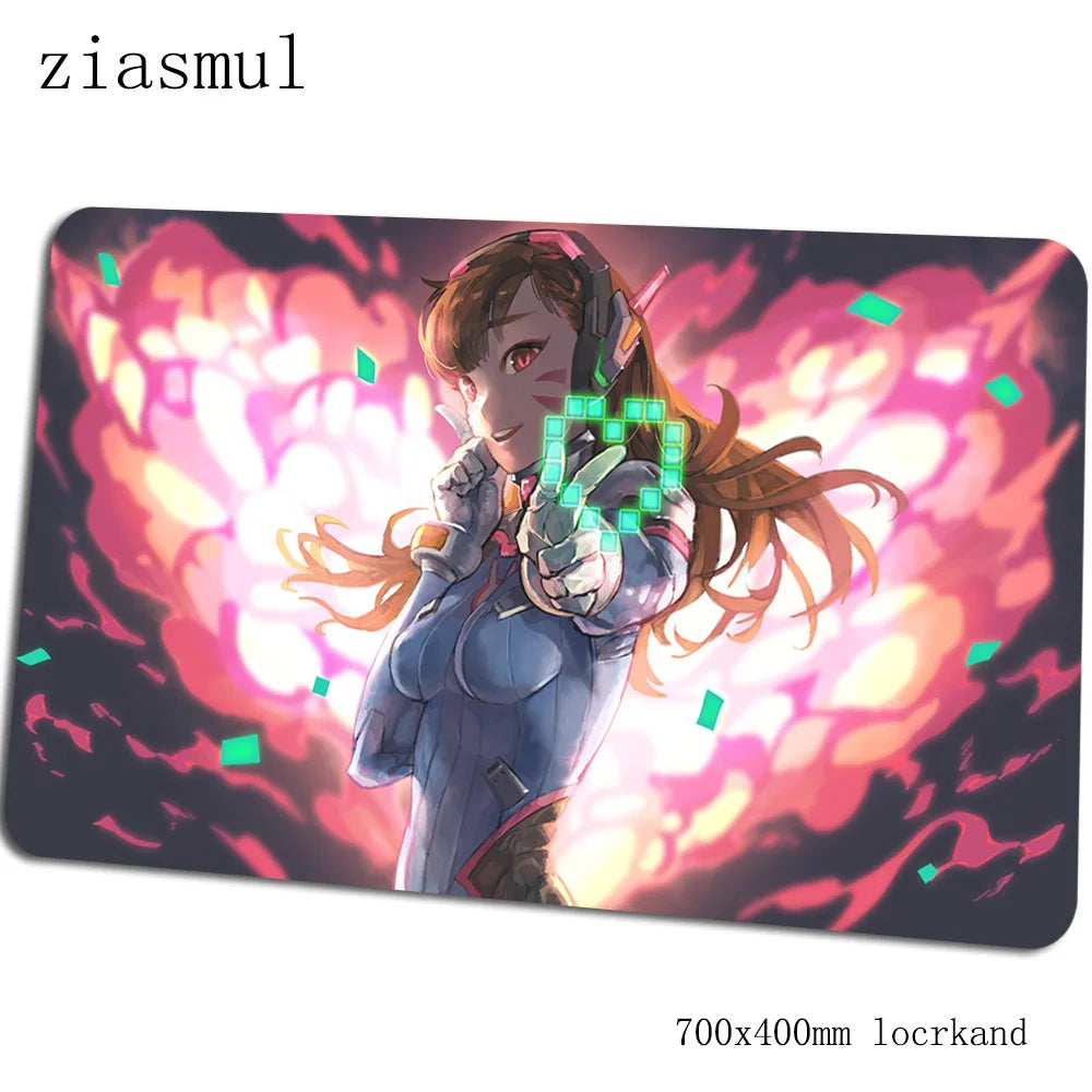 „Overwatch“ pelės kilimėlis – įspūdingas kompiuterio kilimėlis 70x40cm, didelis XL gaming pelės kilimėlis klaviatūrai, žaidimams, PC gamer stalui