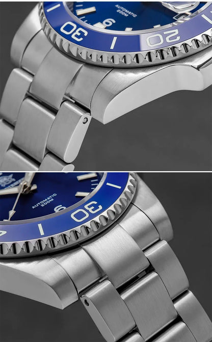 ADDIESDIVE New Diving Gift Watch Men 8215 Automatic Sapphire AR Coated Glass Ceramic Bezel Waterproof 200m Luminous Stainless St