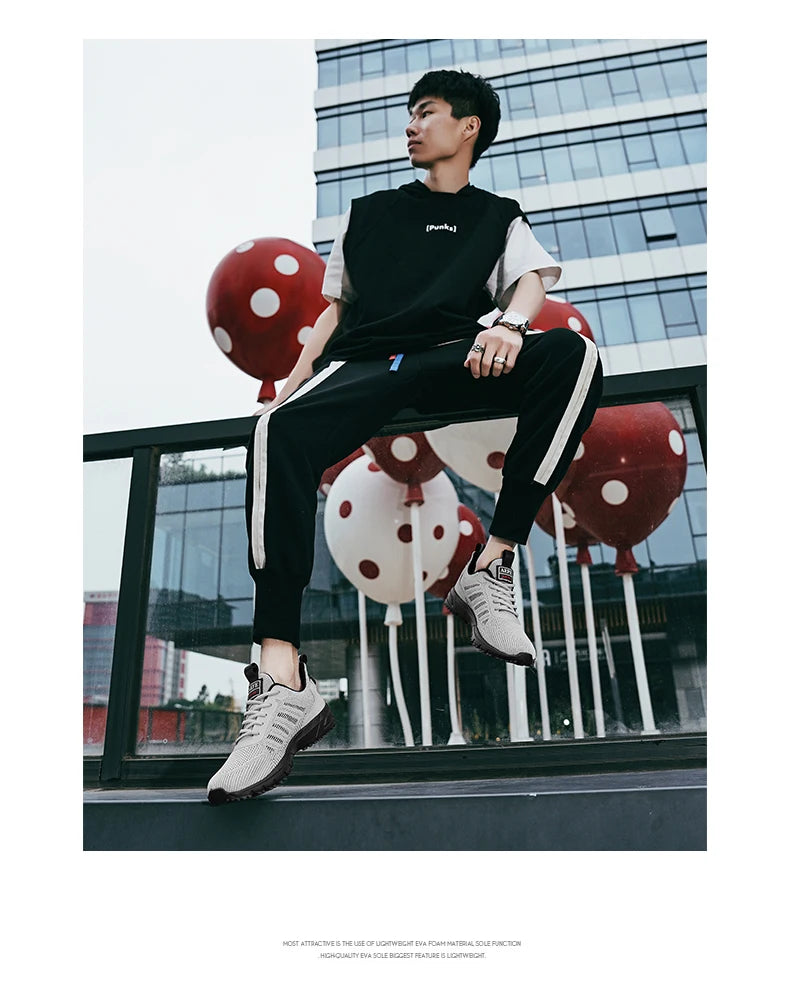 Nouveaux hommes chaussures de course respirant chaussures de sport de plein air baskets légères pour hommes chaussures d'entraînement athlétiques confortables