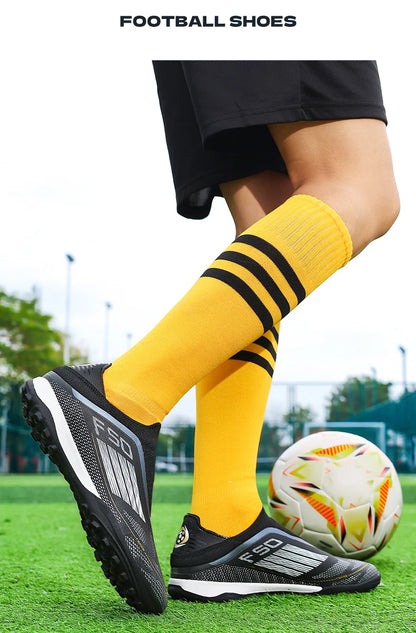 Neue Herren-Fußballschuhe für Kunstrasen – bequeme Fußballschuhe, Sport-FG-Rasenschuhe, Futsal, rutschfest, Outdoor, für Erwachsene, ultraleicht und rutschhemmend