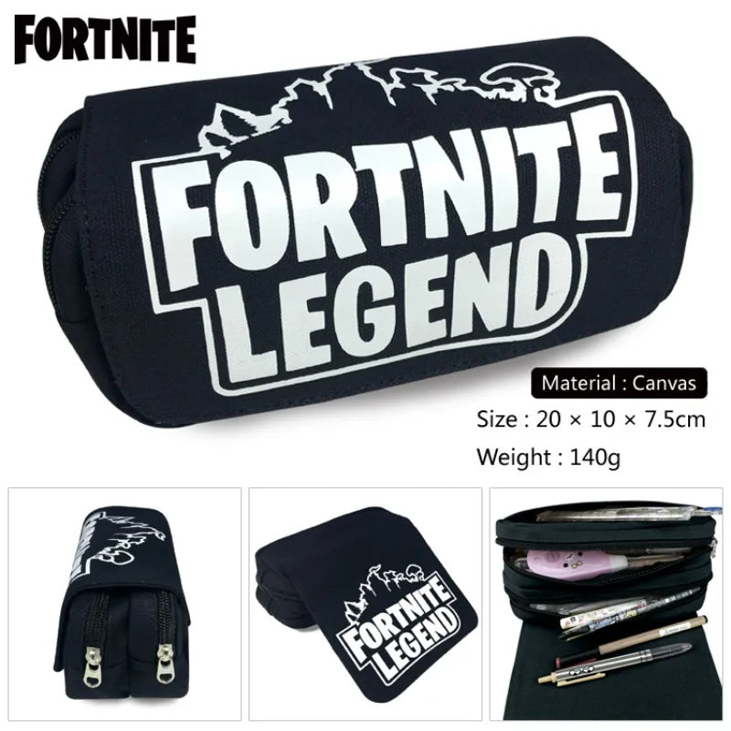Fortnite Kids Pencil Bag Kawaii Pencil Case Large Capacity Waterproof Handheld Cosplay Pencil Pouch Office Stationary Gift Toy
