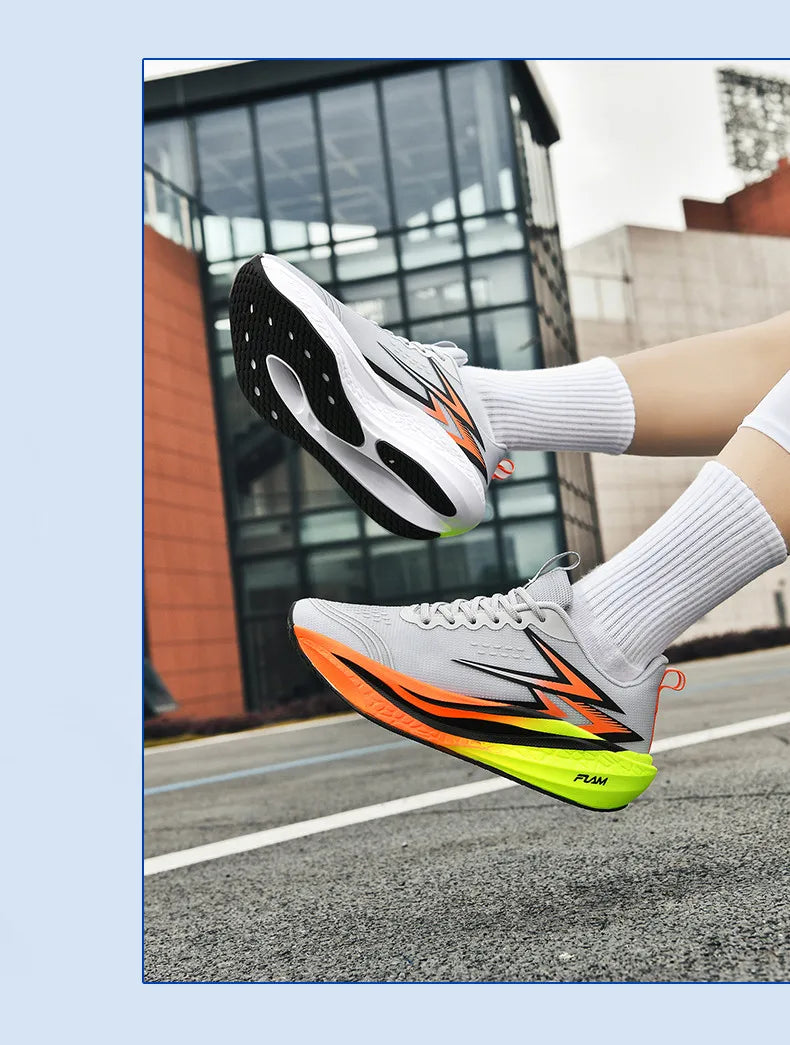Running Shoes Carbon Board Speciality Marathon Men Sports Breathable Lightweight Women's Comfortable Athletic Nonskid Sneakers