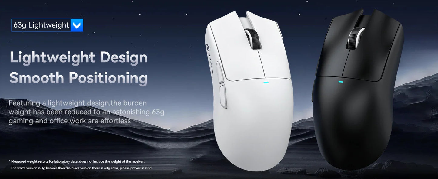 ATTACK SHARK X11SE Wireless Gaming Mouse, Tri-Mode, 63g Superlight With PAW3311 Sensor, 22000 DPI, 300mAh Battery, Dual Driver
