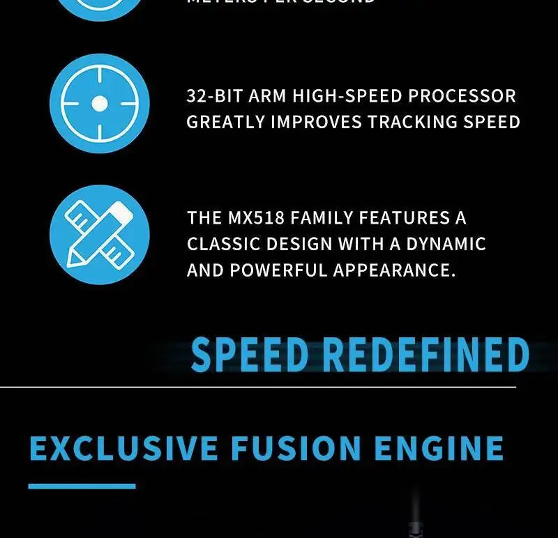 Logitech G402 Gaming Mouse Fusion Engine Tech 4 DPI Settings 32-Bit Processor Anti-Slip for Professional Competitive Gaming