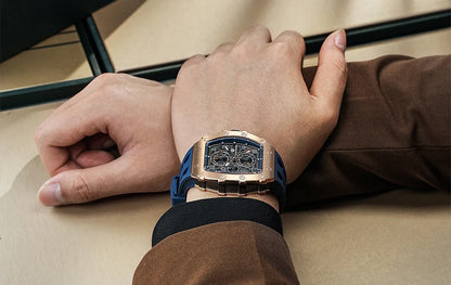 Orologio da uomo TSAR BOMBA New TB8204, cronografo al quarzo giapponese, impermeabile 50M, stile sportivo fashion, orologio da polso di lusso, regalo da uomo