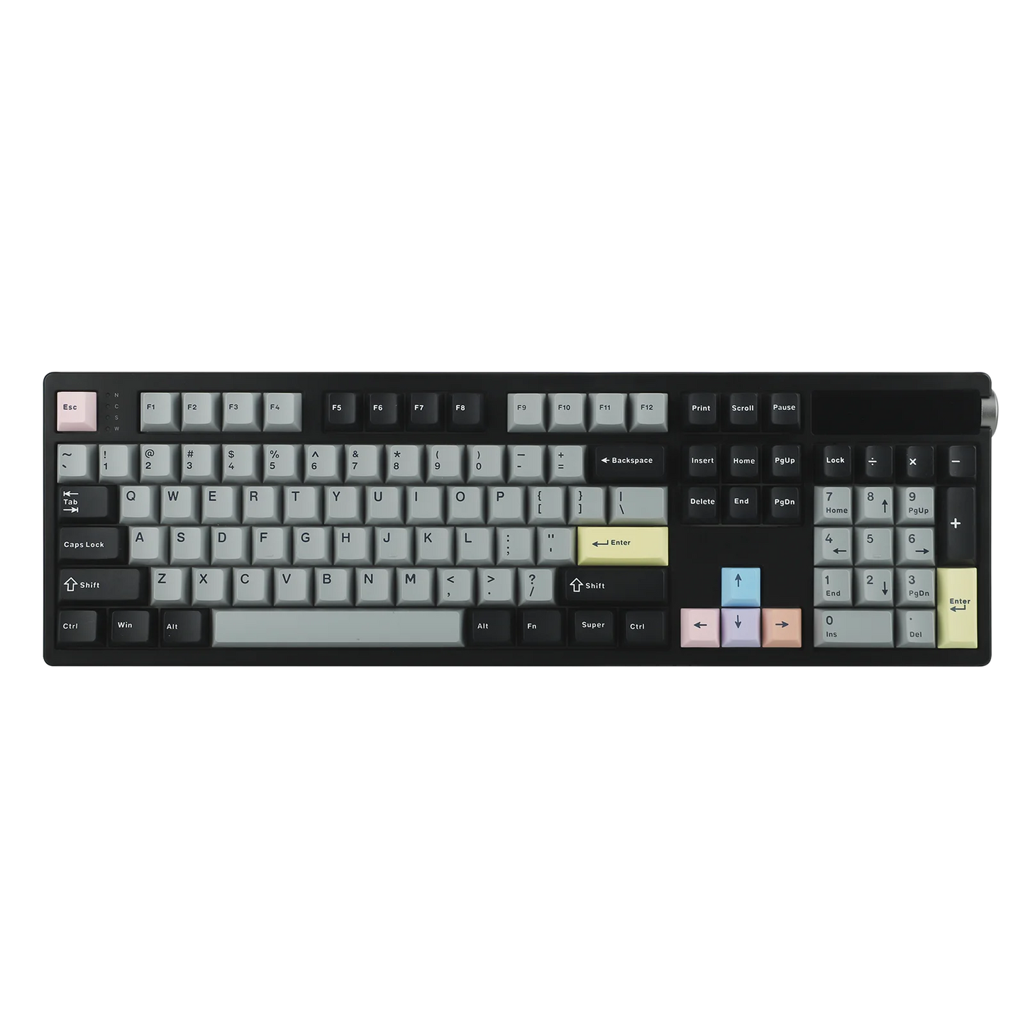 EPOMAKER TH108 PRO 100% Full-Sized Hot-Swap Wired/BT/2.4Ghz Wireless Mechanical Keyboard with Screen & Knob 10000mAh Battery