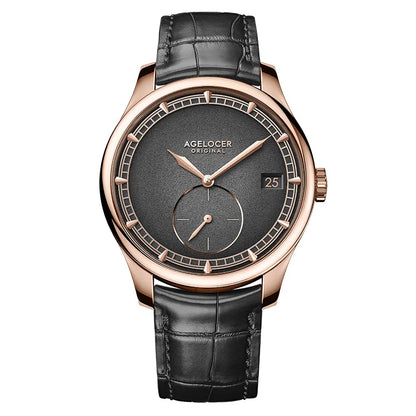 AGELOCER In-House Movement Premium Petite Seconde Men's Luxury Automatic Mechanical Watch Birthday Gift for Men