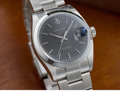 Baltany Men Automatic Watch 36MM Mechaical Wristwatch Bubble Sapphire 10ATM Waterproof C3 Luminous NH35