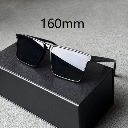 Vazrobe 160 mm överdimensionerade solglasögon för män, polariserade svarta solglasögon för män, unisex, stor storlek, XXL-storlek
