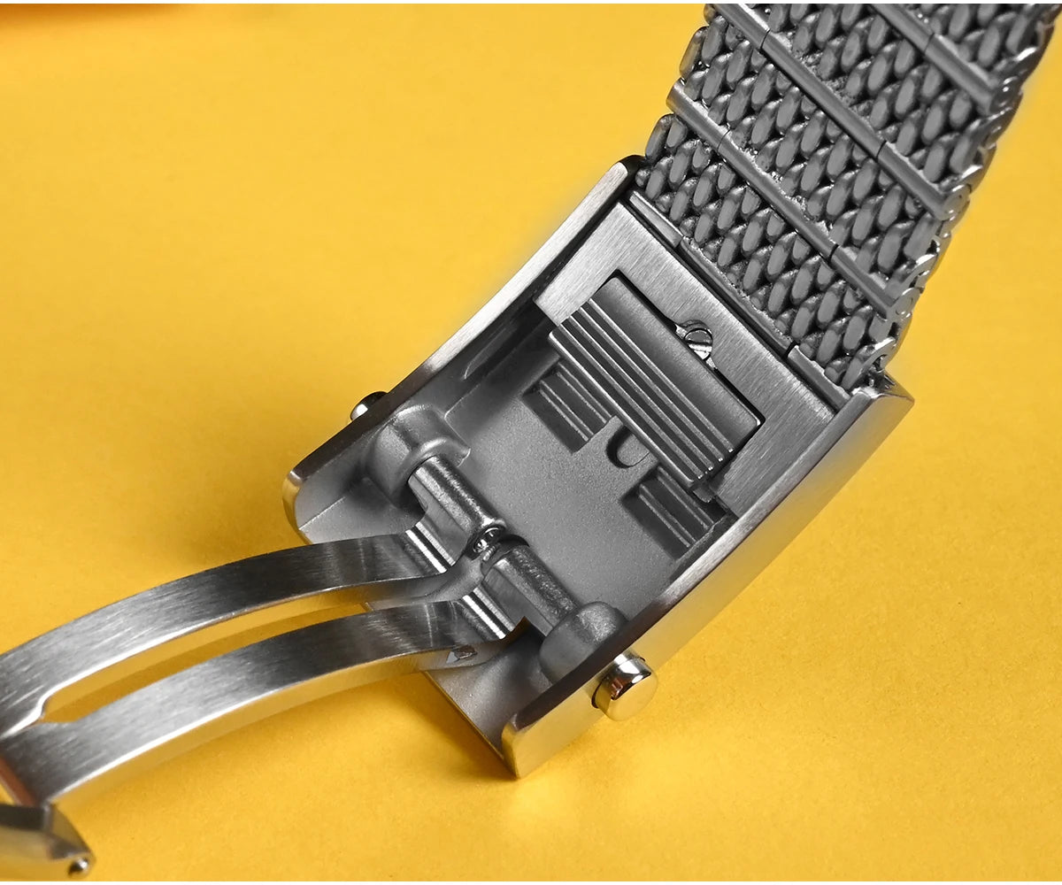 San Martin Original Design Diver 39.5mm V2 Men Watch NH35 Automatic Mechanical Watch Milanese Bracelet Waterproof 200m Luminous