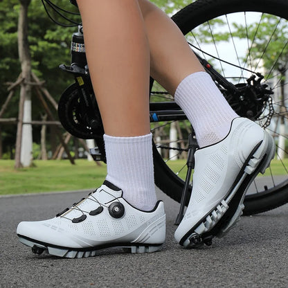 Zapatillas de ciclismo de montaña para hombre MTB, transpirables, antideslizantes, de alta dureza, aptas para carreras en carretera al aire libre y rutas de montaña off-road 37-46