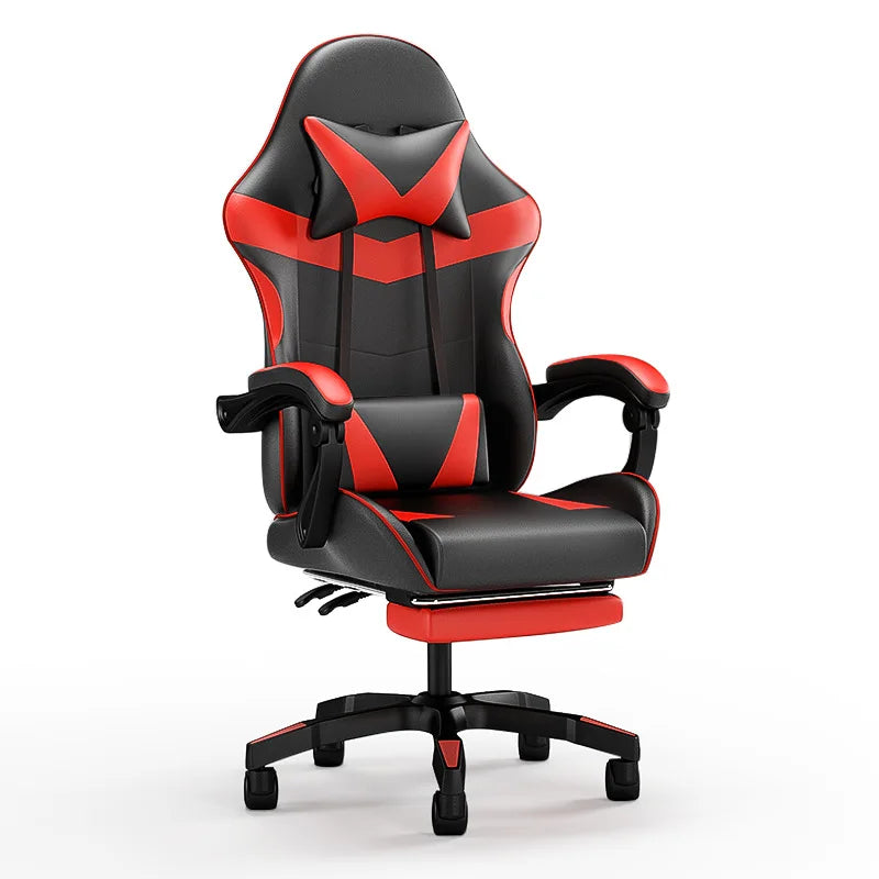 Ergonomiczny fotel gamingowy do biurka komputerowego, odchylany fotel gamingowy do domowego biura z podparciem pleców na długie sesje gry