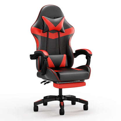 Ergonomiczny fotel gamingowy do biurka komputerowego, odchylany fotel gamingowy do domowego biura z podparciem pleców na długie sesje gry