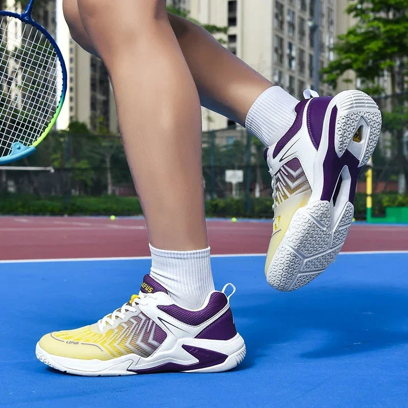 High-quality Badminton Trainers for Men and Women Blue Athletic Shoes with Anti-Slip Sole for Indoor and Outdoor Sports