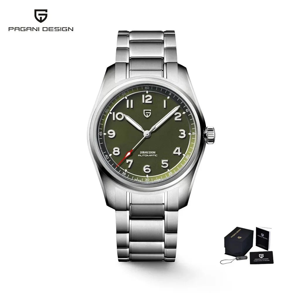 PAGANI Design 2026 New Men Automatic Mechanical Watch NH35A Sapphire Glass Stainless Steel Waterproof 200m Reloj Hombre