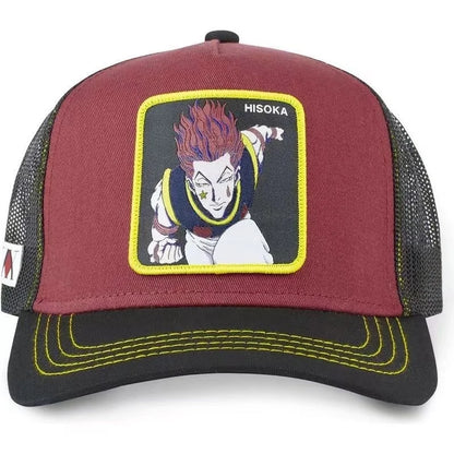 Casquette Hunter X Hunter d'été, casquette de baseball snapback pour homme, brodée, style hip-hop, visière pare-soleil, casquette trucker ajustable en maille