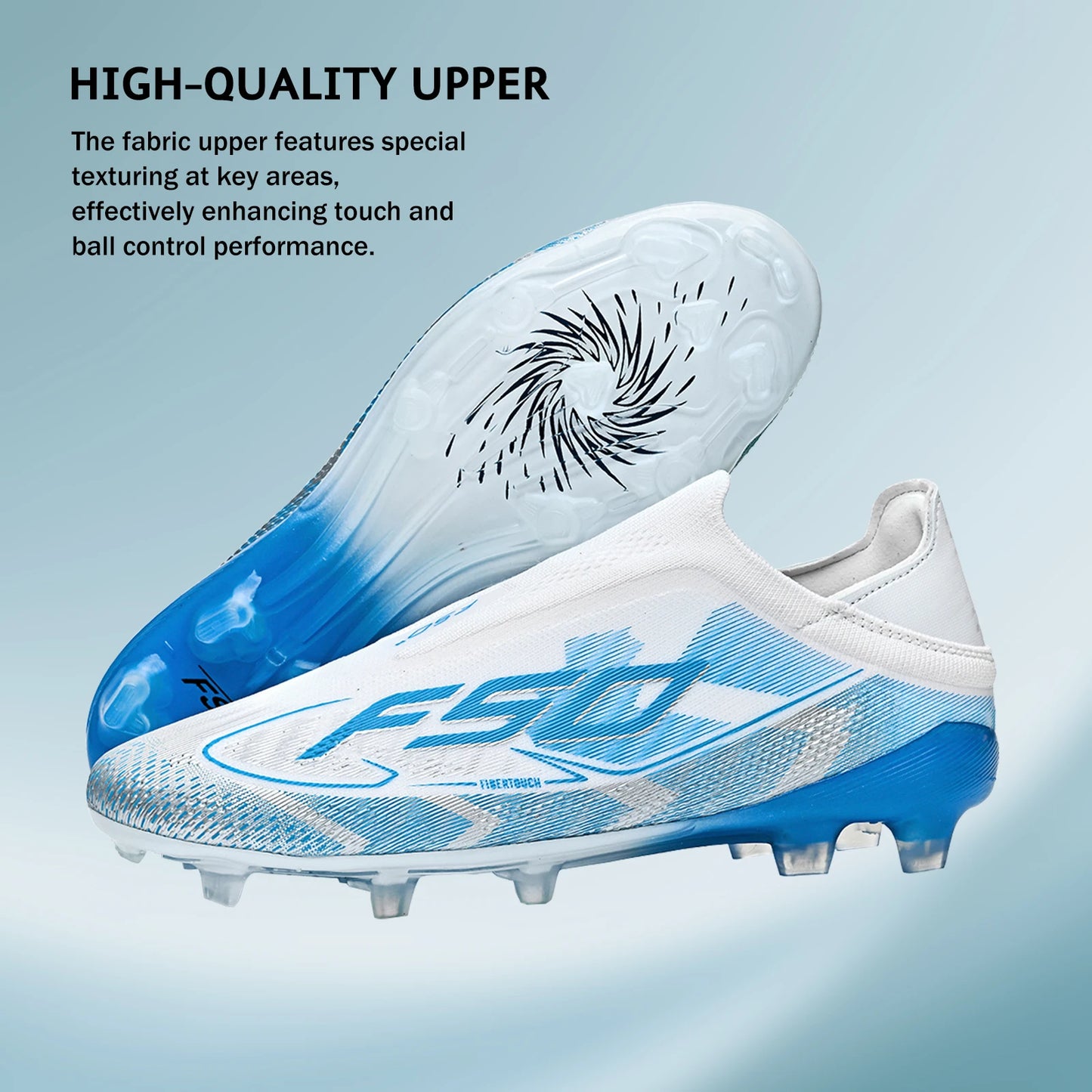 AG/FG Soccer Cleats for Men Women Kids Youth PU Fabric Upper TPU Sole Non-Slip Wear-Resistant for Natural Grass Sports Pitch Tra