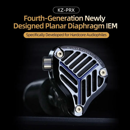 KZ PRX Fourth-Generation Planar Diaphragm Earphone HiFi Bass Earbuds Monitor Headset Sport Music IEM Replaceable Cable