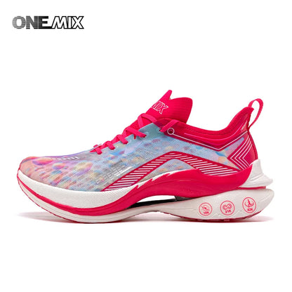 ONEMIX Carbon Plate Marathon Running Racing Shoes Professional Stable Support Shock Relief Ultra-Light Rebound Sneakers