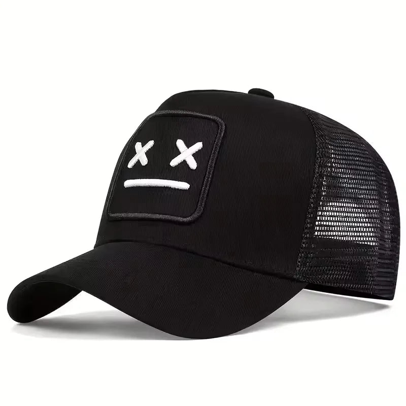 Casquettes de baseball unisexes XX brodées, à filet, ajustables, décontractées, pour le printemps et l’été, avec protection solaire