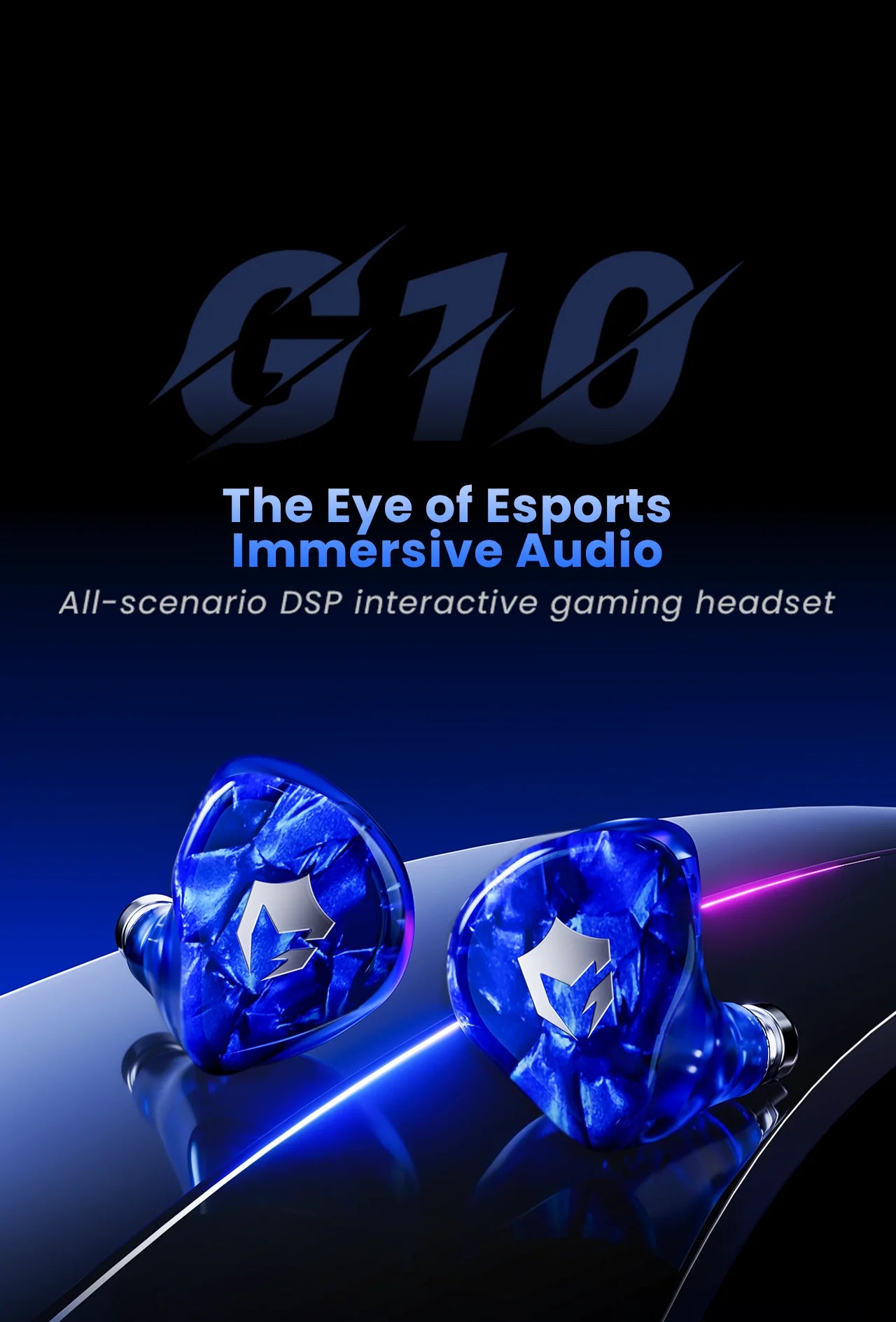 EPZ G10 Wired Earphones HIFI Music IEM In Ear Noise Cancellation Headphones Gaming Type C 1.7M/3.5MM Detachable Earphone Cable