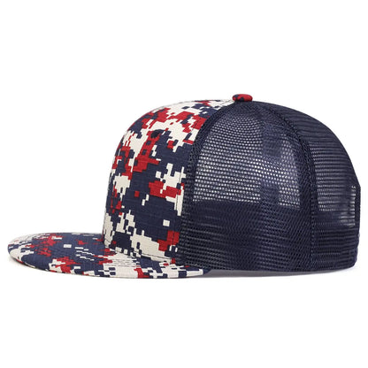Fashion Hip Hop Baseball Cap Checkered pattern print Trucker Caps Cotton Snapback hat Outdoor Sun Hats sports leisure Caps