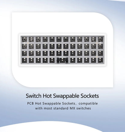 CSTC40 40 RGB 40% hot Swappable Mechanical Keyboard PCB Programmed VIA VIAL software Macro Firmware rgb switch type c planck