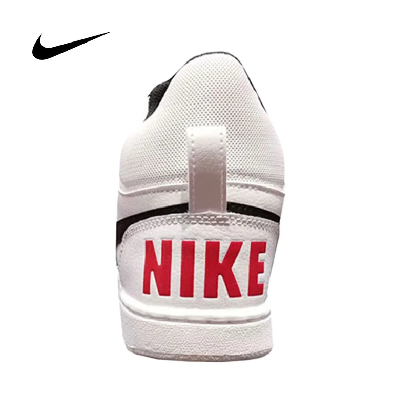NIKE Unisex White High-Top Court Borough Mid Sneakers for Fall Winter Training & Casual Wear (844906-100)