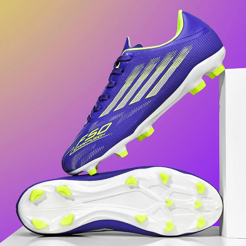 New Men Professional Football Boots Boys Soccer Shoes Sports Shoes TF/FG Match Sneakers Ankle Non-Slip Comfortable Unisex