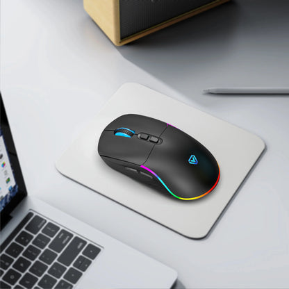 Tri-mode Mouse 2.4G Wireless/Bluetooth/Wired 6-speed DPI Adjustable 500mAh Battery RGB Lighting Esports Game Macro Office Mouse