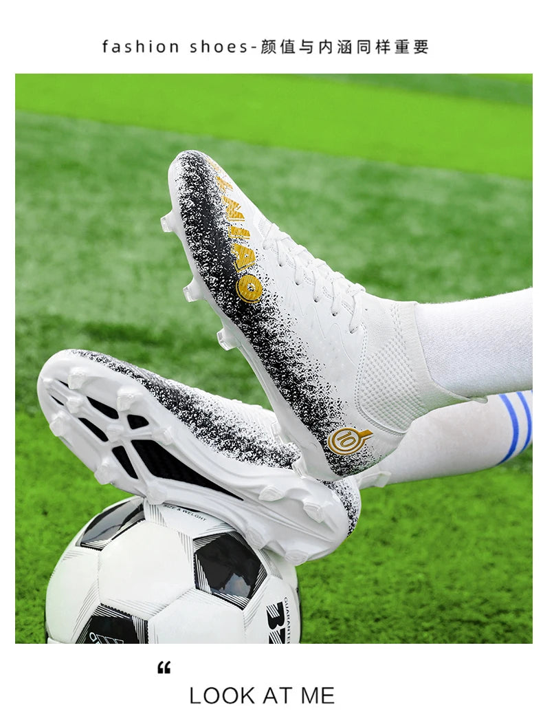 Men's Soccer Shoes Kids Football Boots Women's Professional Soccer Cleats Anti-skid Football Shoes TF/FG Outdoor Football Shoes