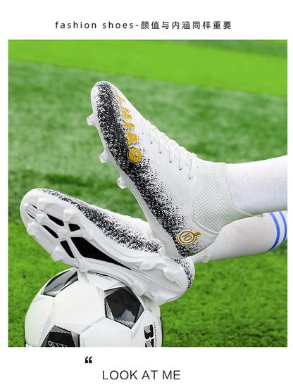 Men's Soccer Shoes Kids Football Boots Women's Professional Soccer Cleats Anti-skid Football Shoes TF/FG Outdoor Football Shoes