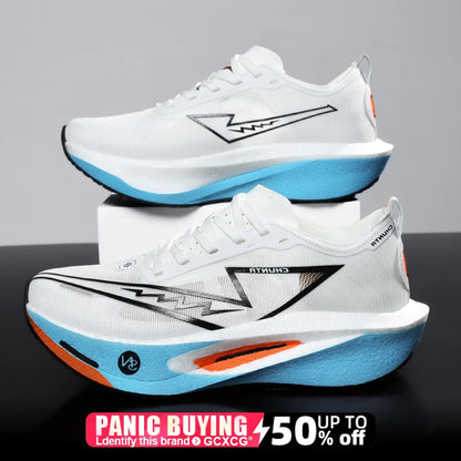 Running Shoes Carbon Board Specialty Marathon Men Sports Breathable Lightweight Women's Comfortable Nonskid Chunta Sneakers