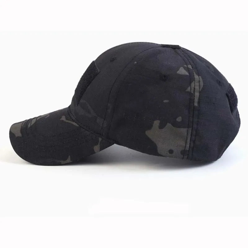 1 pz. Cappellini da baseball mimetici tattici da outdoor per soldati, da combattimento e paintball, cappellino regolabile, cappellini estivi con chiusura a scatto per uomo e donna