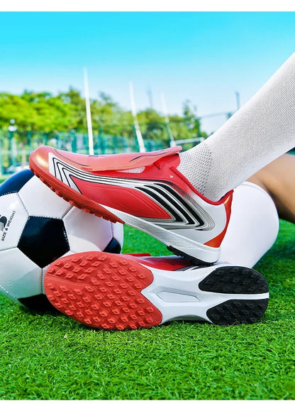 Nouvelles chaussures de football pour hommes, baskets de futsal, crampons, chaussures de football, pour terrain en herbe, montantes, pour l'extérieur, antidérapantes, pour l'intérieur, haute qualité, meilleures ventes