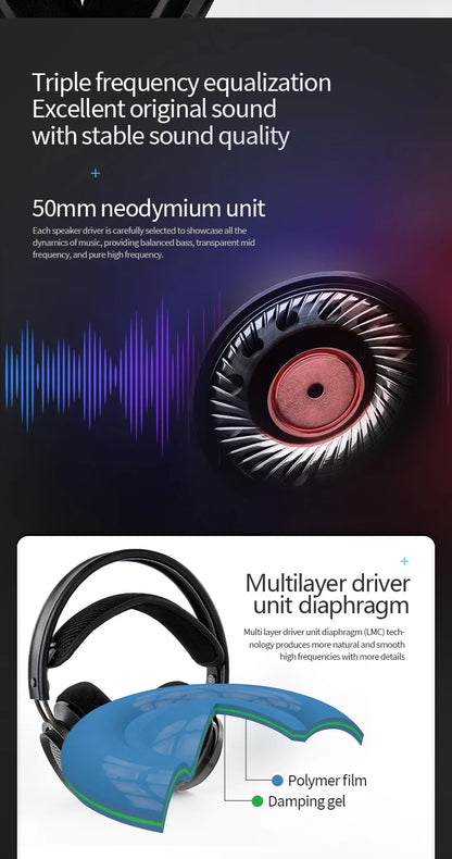Original Philips X2HR Fidelio HiFi Stereo Head-mounted Headphones Comfort Music Wired Headset Computer Monitor Gaming Earphones