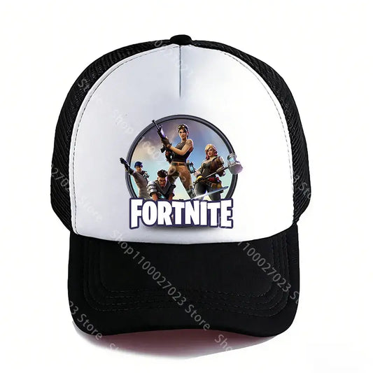 Fortnite-Baseballcaps für Erwachsene, Jungen und Mädchen – niedliche Cartoon-Sommer-Cap mit atmungsaktivem Mesh, Anime-Sonnenhut, neue Geburtstagsgeschenke