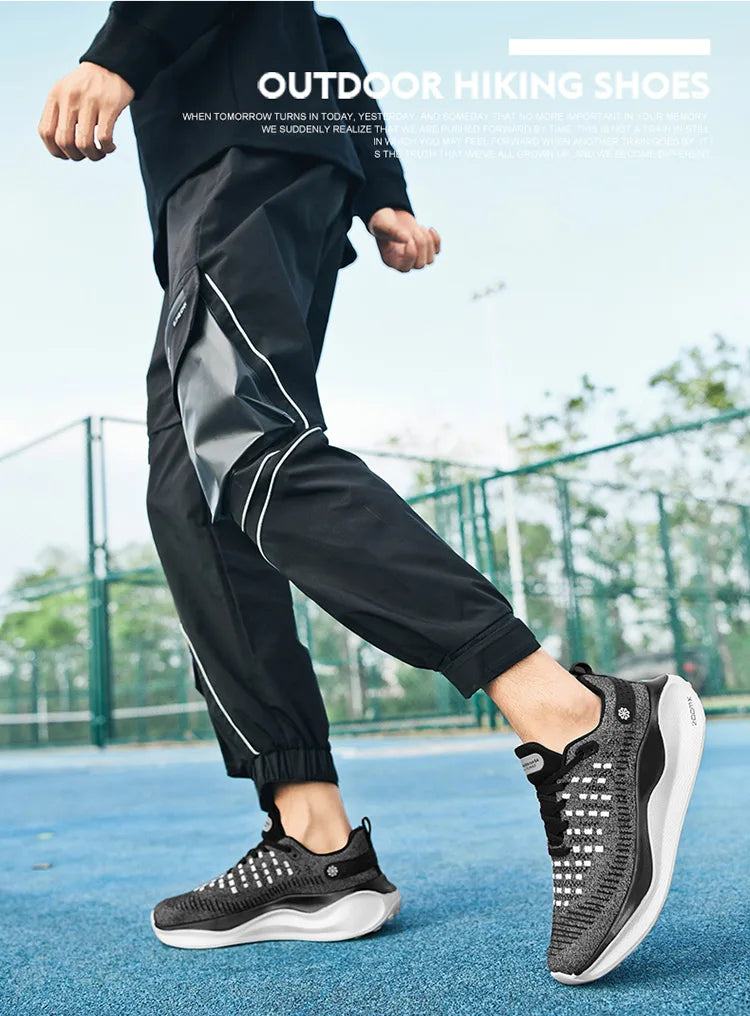 Men's Cushioning Running Shoes EVA Midsole for Shock Absorption Lightweight & Breathable Mesh Sports Sneakers Gym and Walking