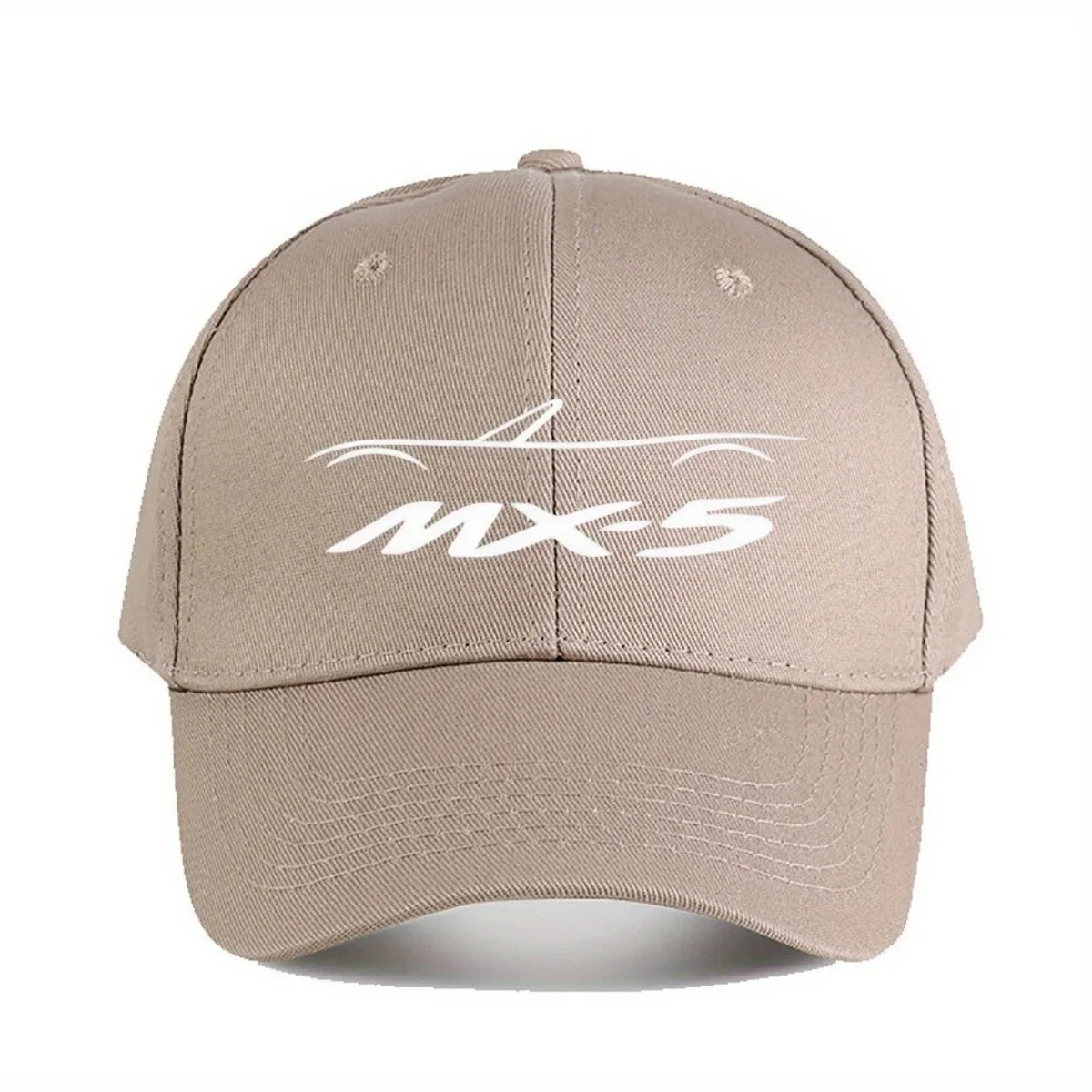 Casquette de baseball MX5 NA pour hommes et femmes - Casquette élégante en polyester noir avec logo blanc, résistante, idéale pour la pêche en plein air et les tenues décontractées